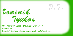dominik tyukos business card